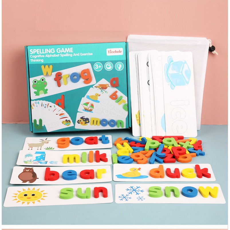 Montessori Spelling Game Early Learning Education Toy
