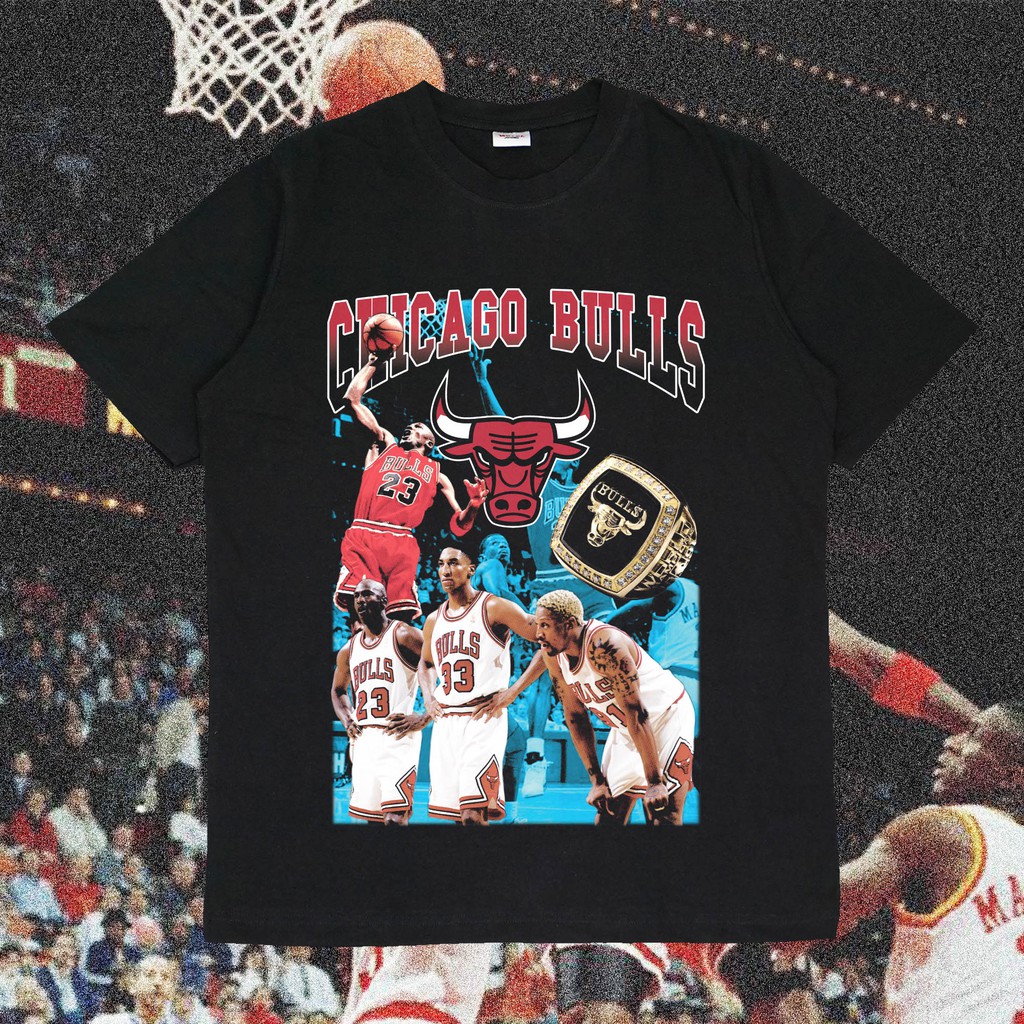 Chicago BULLS เสื้อยืดวินเทจ OVERSIZE เสื้อยืด