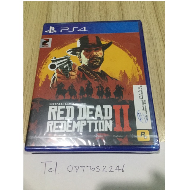 แผ่นเกม ps4 red dead 2 มือหนึ่งในซีล