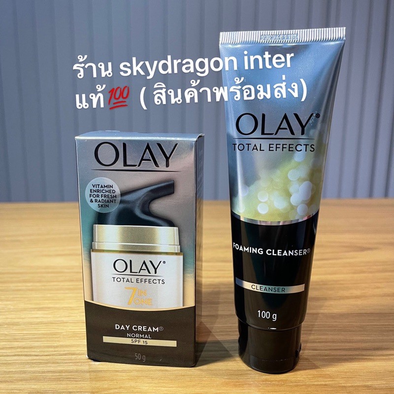 OLAY Total Effects Foaming Cleanser โอเลย์ โททัล เอฟเฟ็คส์ โฟมมิ่ง คลีนเซอร์ 100g + Olayโททัล เอฟเฟ็