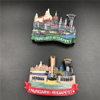 Hungary budapest Tourist สติ๊กเกอร์ 3 D สำหรับติดตู้เย็น