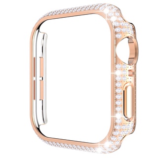 อุปกรณ์ป้องกันเพชรสําหรับ For apple Watch Case 38 มม. 40 มม. 42 มม. 44 มม. สําหรับ watch Se Series 8 7 6 5 4 3 2 1