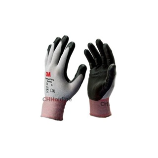 3M Comfort Grip Gloves ถุงมือไนลอน ขนาดปานกลาง ถุงมือไนล่อนเคลือบไนไตร PU แบบข้อยาว ถุงมือกันลื่น ถุงมือกันบาด