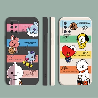 เคสโทรศัพท์มือถือแบบนิ่ม ขอบสี่เหลี่ยม ลายการ์ตูน แฟชั่น สําหรับ Samsung Galaxy A12 A31 A32 4G A52 A72 5G A11 A51 A20S M42