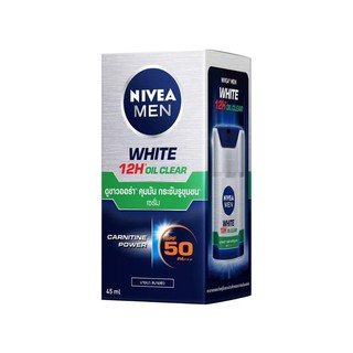 Nivea นีเวีย เมน ไวท์ ออย คอนโทรล เซรั่ม SPF50 45มล.