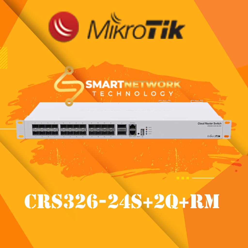Mikrotik CRS326-24S+2Q+RM  🔸 สินค้ารับประกัน  🔸ออกใบกำกับภาษีได้