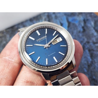 citizen automatic หน้าน้ำเงิน สภาพสวยๆ ร่นเก่า ปี 1970s.