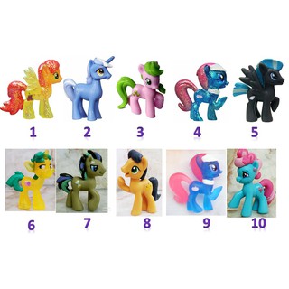 ตุ๊กตาโมเดลม้าโพนี่ My Little Pony ตัวแท้ สูง 3 cm.