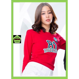 Rudedog เสื้อแขนยาว ชาย หญิง รุ่น Under81 สีแดง