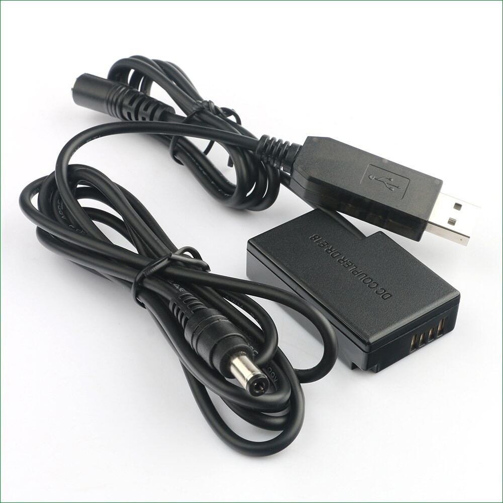 QC3.0 LP-E17 LP E17 Dummy แบตเตอรี่ DR-E18 DC Coupler & Power Bank สาย USB สําหรับ Canon EOS 200D II