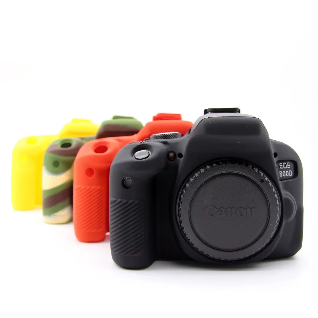 Soft Canon 800D กล้องซิลิโคนผิวสําหรับ Canon 800D T7i เคสป้องกัน