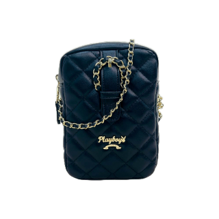 กระเป๋าสะพายข้างผู้หญิง ลิขสิทธิ์แท้รุ่นST-BS224PB070 กระเป๋าใส่มือถือเย็บนวมแต่งอะไหล่เข็มขัด มี 2 สี ดำ-ชมพู