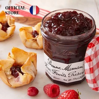 BONNE MAMAN FOUR FRUITS 370 G. / แยมบอนน์มาม็องรสโฟร์ฟรุ๊ต (เบอร์รีรวม) ขนาด 370 กรัม