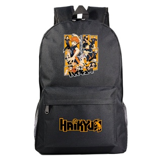 Anime Haikyuu Canvas Print Backpack Student Cartoon Schoolbag High Quality Knapsack Unisex Harajuku Packsack Travel Lapt