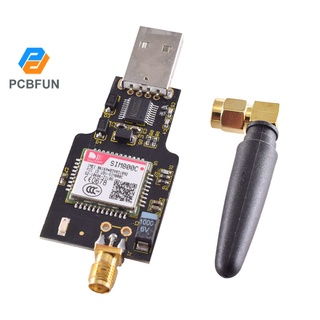 Pcbfun โมดูล USB เป็น GSM พร้อมฟังก์ชั่นบลูทูธ CH340T sim800c 4-bands GSM GPRS