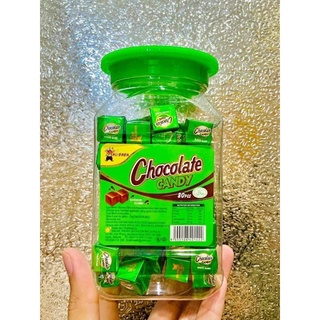 Chocolate  candy  ช็อคโกแลตแคนดี้ ช็อคโก้คิวป์อัดเม็ด กระปุกละ 80 เม็ด