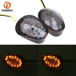 [พร้อมส่ง] ไฟเลี้ยวรถจักรยานยนต์ LED 12V สําหรับ Yamaha YZF R1 2002-2008 R6 2003-2014 R6S 2006-2009 1 คู่