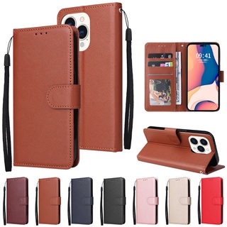 เคสหนังฝาพับ สำหรับ ไอโฟน iPhone 15 pro max 15 pro 15 14 pro max/14 pro/14 plus/14/13 pro max/13 pro/13 มีช่องใส่นามบัตร