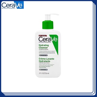 เซราวี CERAVE Hydrating Cleanser คลีนเซอร์ทำความสะอาดและล้างเครื่องสำอางบนผิวหน้าในขั้นตอนเดียว 236ml/473ml