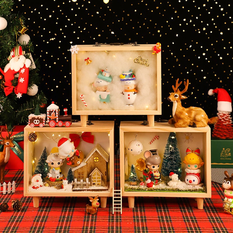 ตู้โชว์ทำมือ Bubble Matt blind box display rack ที่เก็บของจัสมินสามารถ ...