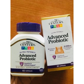 64% OFF ราคา Sale!!! EXP:06/2023 Advanced Probiotics, Ultra Potency 60 แคปซูล โปรไบโอติกส์ (21st Century)