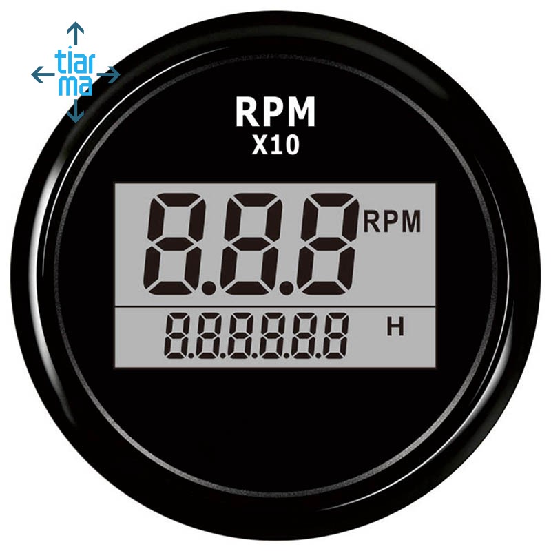 เครื่องวัดชั่วโมงดิจิตอล rv rpm meter gage led - tiarma.th - ThaiPick