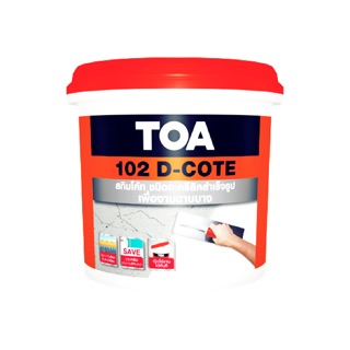 TOA 102 D-Cote ดีโค้ท 4 KG ฉาบบางสำเร็จรูป ขนาดแกลลอน lot ใหม่