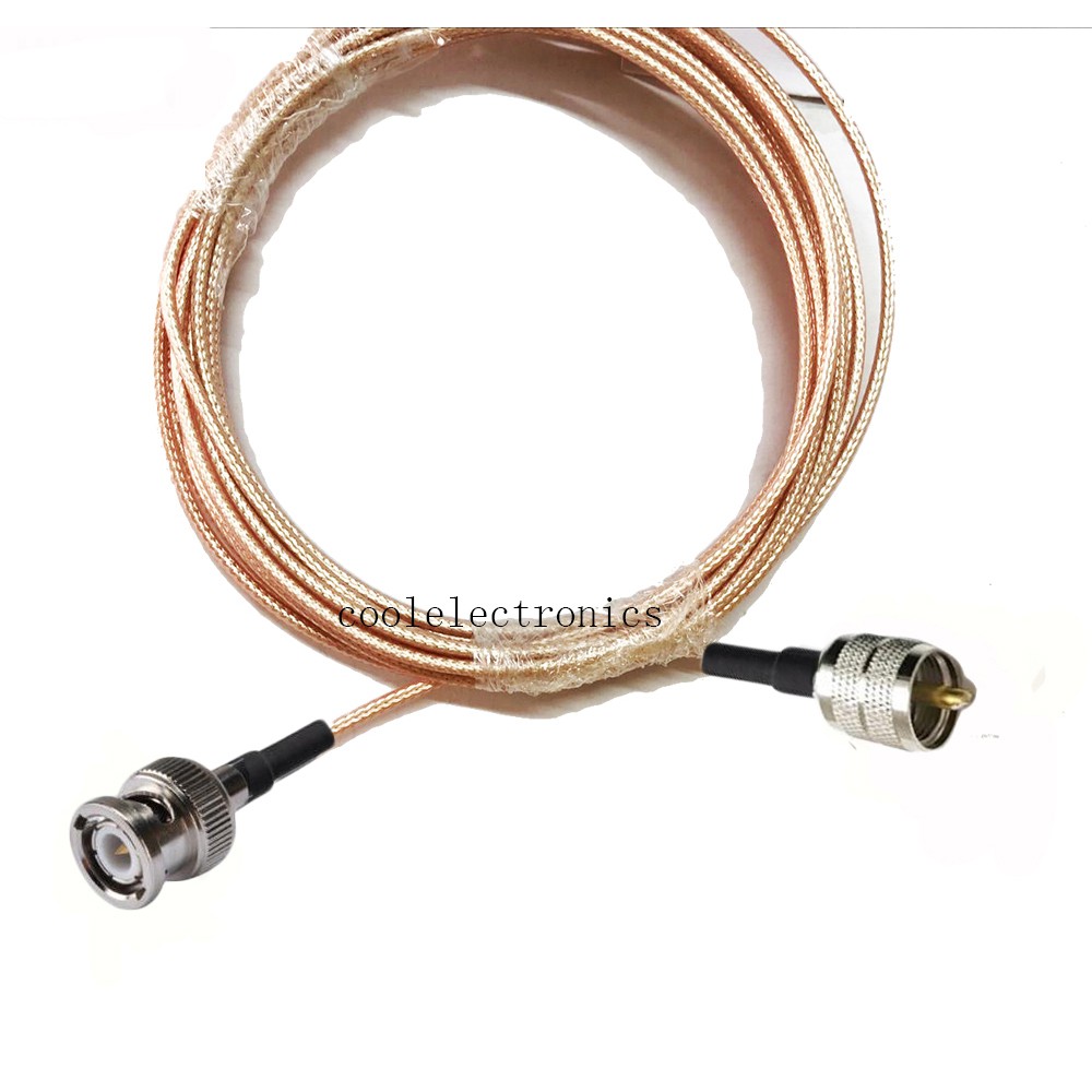 bnc male to uhf pl 259 male ปลั๊กเชื่อมต่อ rg 316 สายเคเบิ้ล rf coaxial 10 ซม. 15 ซม. 20/3 ม. 50 ซม. 1 ม.