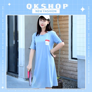 QKshop 🍒 ชุดเดรสสไตล์มินิมอล น่ารักเบาๆ หวานกำลังดีย์ 🦋 แมทซ์ง่ายใส่ได้ทุกโอกาสเลยจ้า🦋 ห้ามพลาดเลยจริงๆ🥰🥰