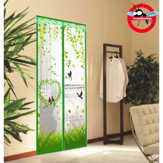 （รักนก） ม่านแม่เหล็กกันยุง ม่านติดประตู ม่านติดหน้าต่าง Magi…