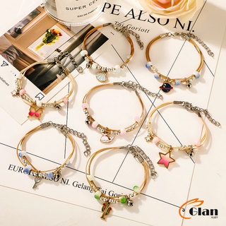 Glanxuan สร้อยข้อมือสไตล์เกาหลี เครื่องประดับ สร้อยข้อมือลูกปัดเซรามิก  ceramic bracelet