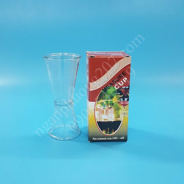 Jigger MEASUREMENT ถ้วยพลาสติก 2 หัว 20X40ML