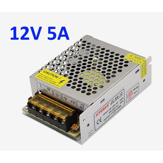 Switching Power Supply DC 12V 5A สำหรับกล้องวงจรปิด 1-5 ตัว