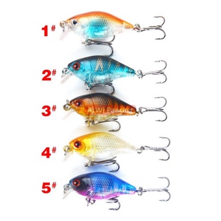 Crankbait เหยื่อตกปลา 5 สี 4 ซม. 4.6 กรัม