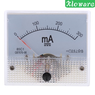 [Kloware] แผงมิเตอร์แอมมิเตอร์อะนาล็อก Dc 0-1Ma 64X56X52มม. 1Ma