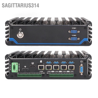 Sagittarius314 Industrial Computer Multifunction POE Technology Fanless 4 Channel Gigabit Poe Net Port 100‑240V