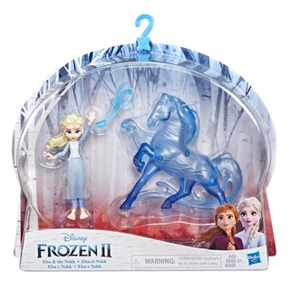 Hasbro Disney Frozen Elsa Small Doll and the Nokk Figure ฮาสโบร ดิสนี่ย์ โฟรเซ่น ตุ๊กตาเอลซ่า 10 ซม. และม้าน้ำแข็ง