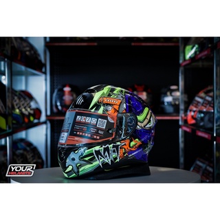 หมวกกันน็อค MT HELMETS TARGO PRO HANZO GLOSS FLUOR YELLOW