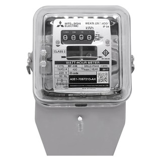 มิเตอร์ไฟฟ้า มิเตอร์ไฟ MITSUBISHI 15A(45A) 2P เบรกเกอร์ ตู้ไฟ งานระบบไฟฟ้า ELECTRIC METER MITSUBISHI 15A (45A) 2P