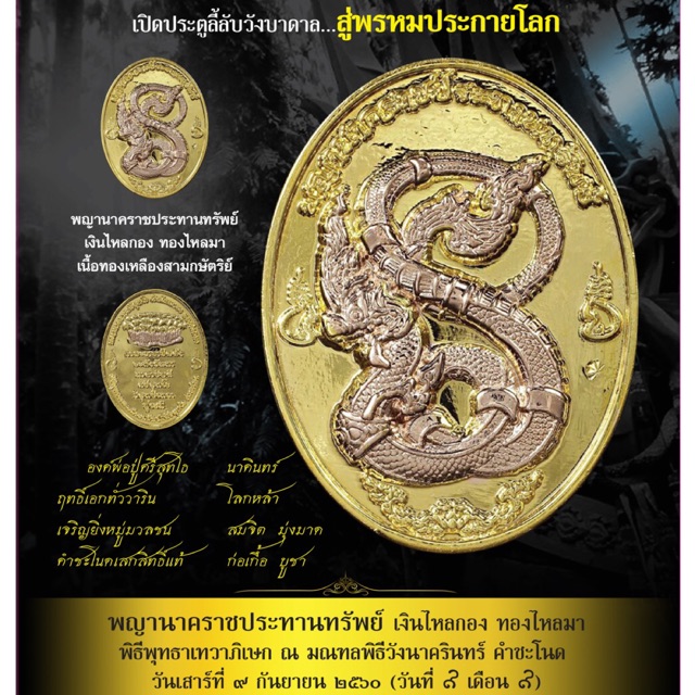 พระยอดนิยมเหรียญพญานาคราช
