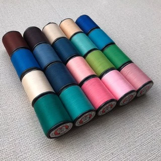 ด้ายเย็บผ้า หลากสี หลายเฉดสี ด้าย no.21 - 40 ตราหัวเสือ 600หลา wop ด้ายลูกล้อ เบอร์60 DIY งานฝีมือ เย็บมือ เย็บจักร ด้าย