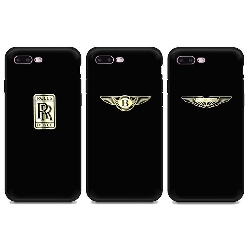 [Metal Sticker] Double R Rolls-Royce/Aston Martin/Bentley Car Logo Metal Sticker Mobile Phone Sticker Car Logo Decoration Sticker