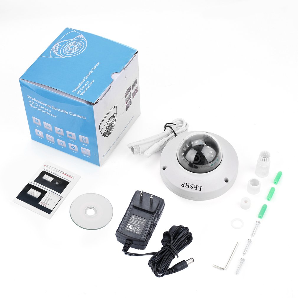 LESHP HD 4.0MP POE IP Bullet Camera Outdoor Waterproof Security Camera