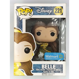 Funko Pop Disney - Belle [Glitter] : 221 (กล่องมีตำหนินิดหน่อย + มีตำหนิสีที่คิ้ว)