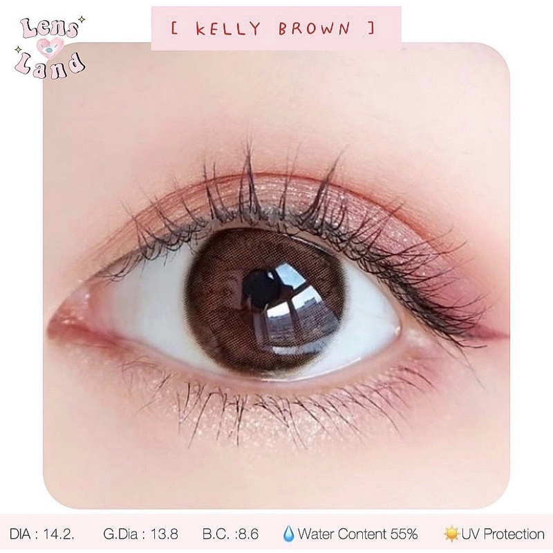 คอนแทคเลนส์ Mini Kelly Brown/Gray by Kitty Kawaii