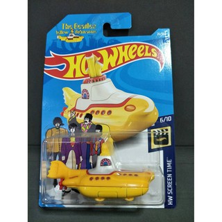 รถเหล็ก Hotwheels THE BEATLES YELLOW SUBMARINE 26/365 (lb39)