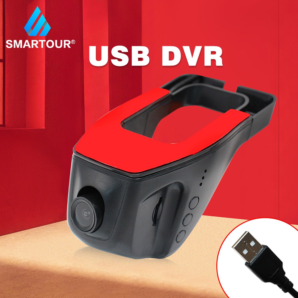Smartour 1080P Recorder รถ DVR วิดีโอ USB HD สําหรับขับรถ Dash GPS กล้อง Android