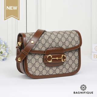 GUCCI HORSEBIT MEDIUM MONOGRAM BROWN