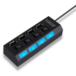 DF USB HUB 24 4 Port Switch Hi-Speed ON/OFF