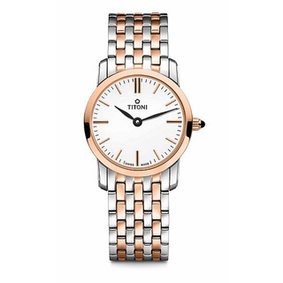 Titoni Luxury Ladies Watch - Slenderline Model: TQ 42918 SRG-587